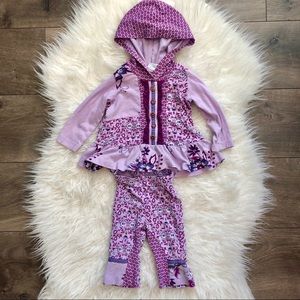 Girls boho matching set